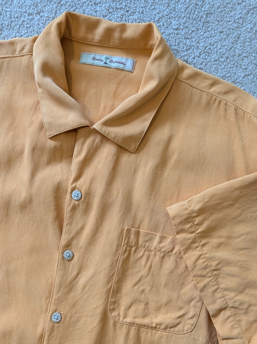 Tommy Bahama Men's 100% Silk Button Down Camp Shirt Sz L